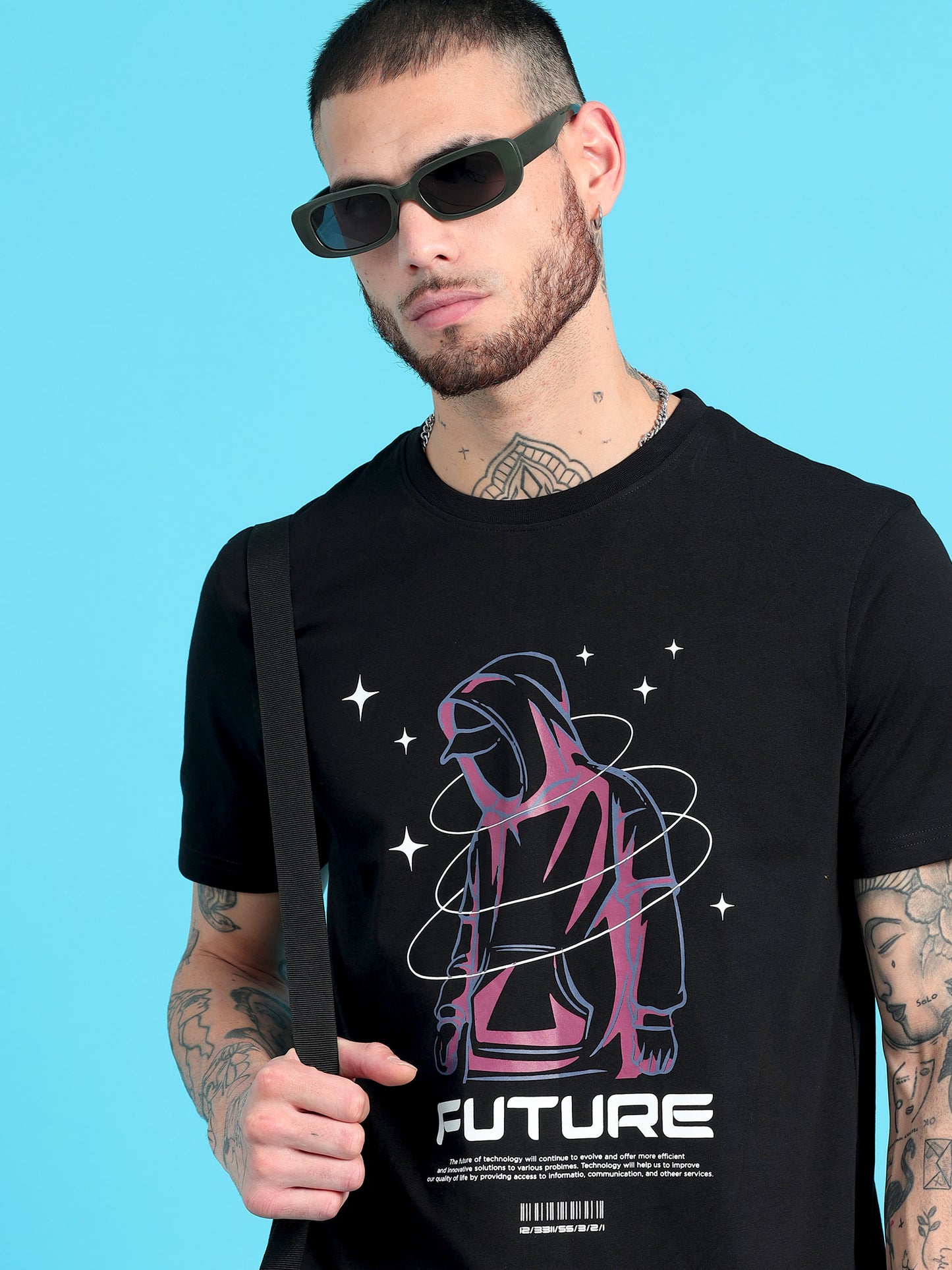 Men FUTURE Printed Regular Fit T-Shirt