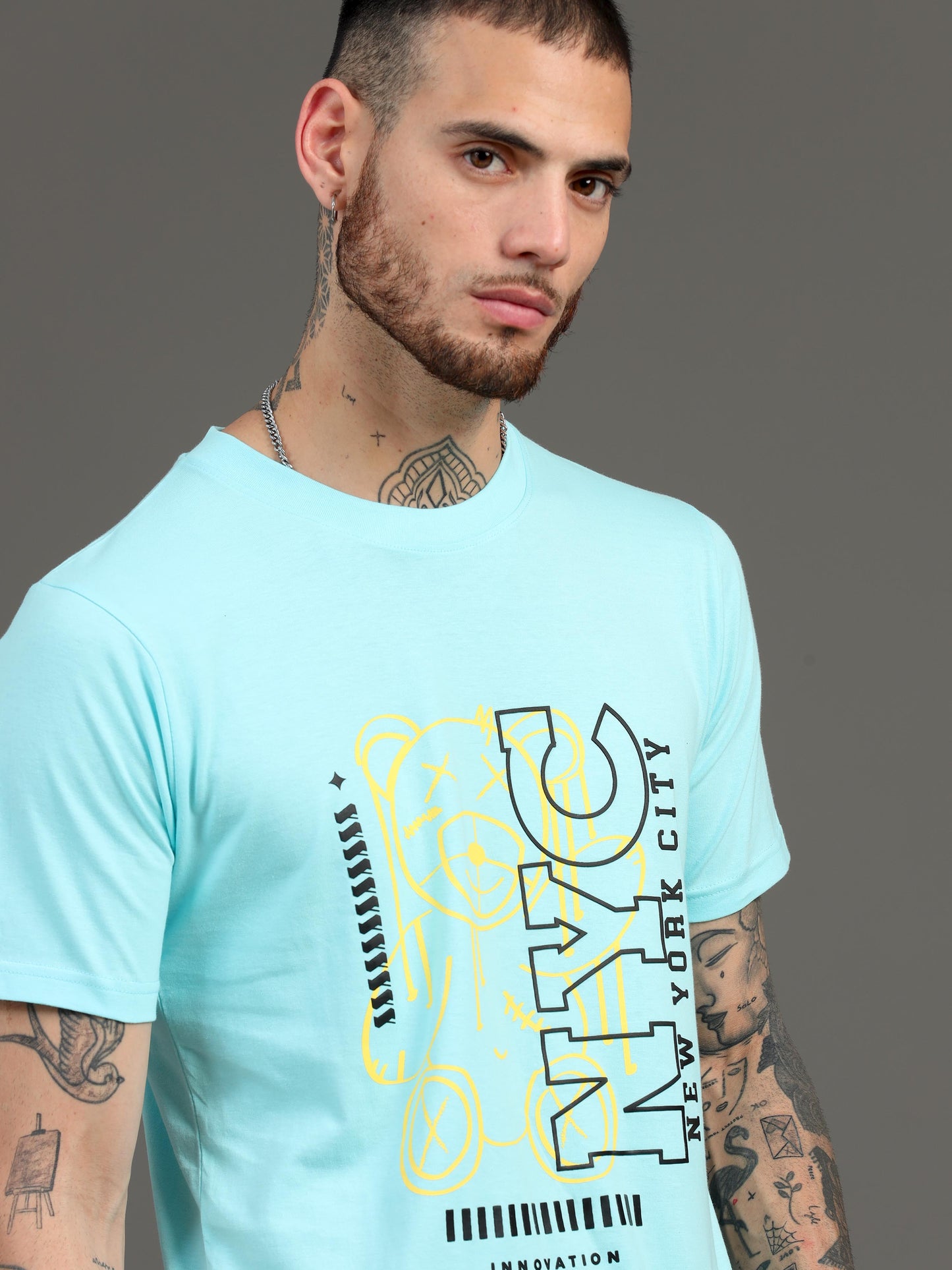 Men NYC Printed Regular Fit T-Shirt