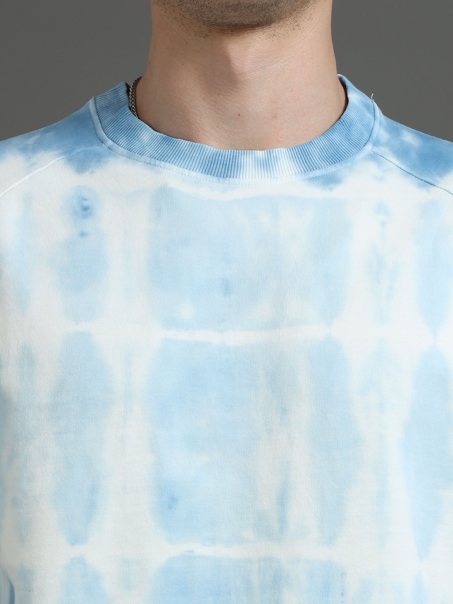 Men Tie & Dye Pattern Oversized T-Shirt