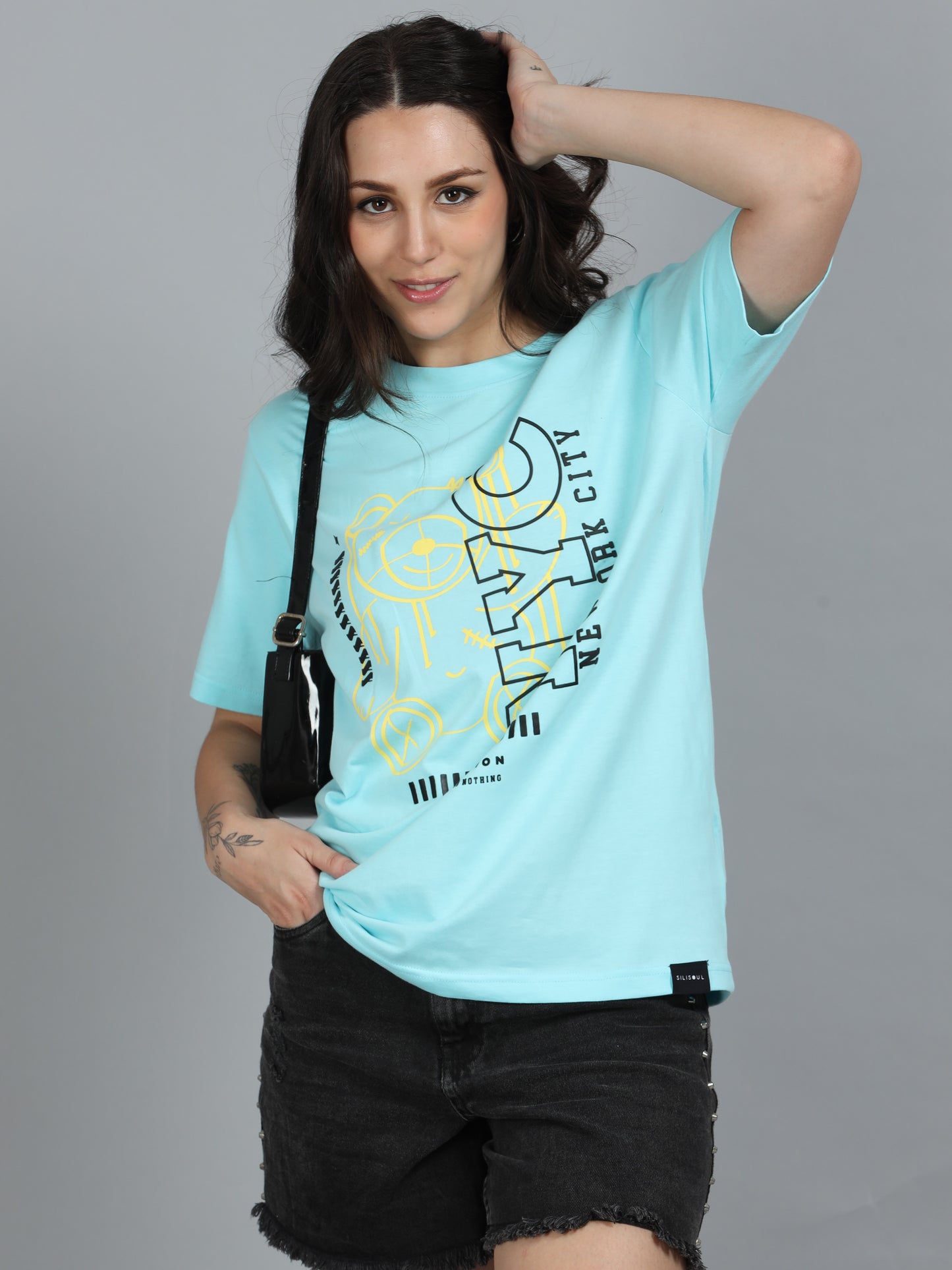 Women NYC Printed Relaxed Fit T-Shirt