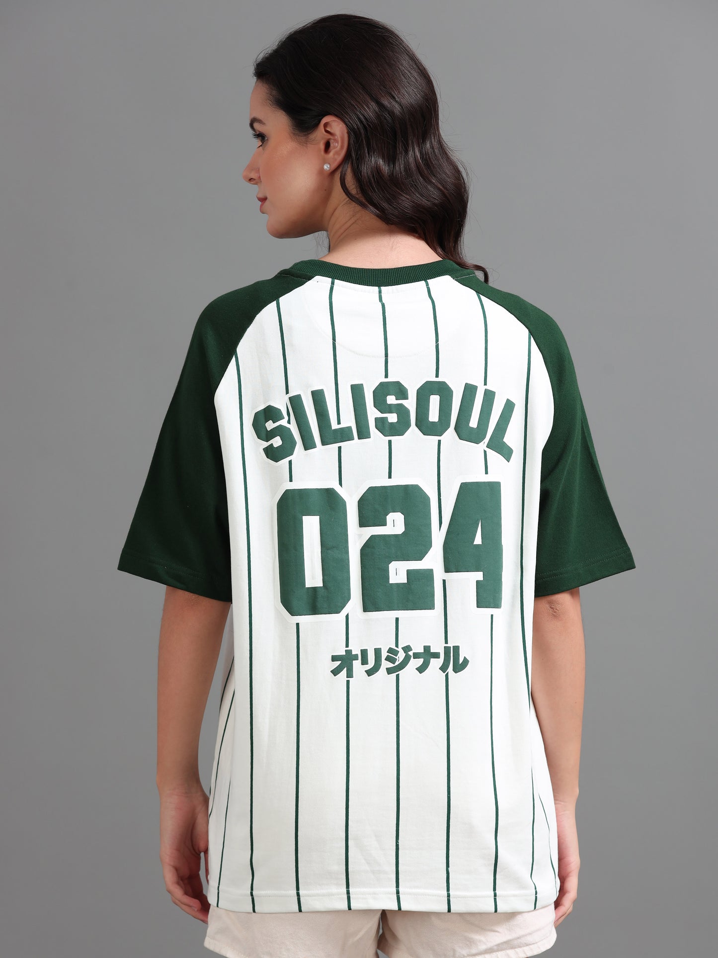 Women BASEBALL Puff Printed Oversized T-Shirt